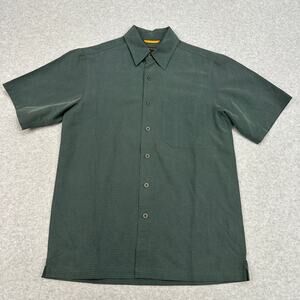 Royal Robbins Shirt Desert Pucker Short Sleeve Men S Green Button Up Performance